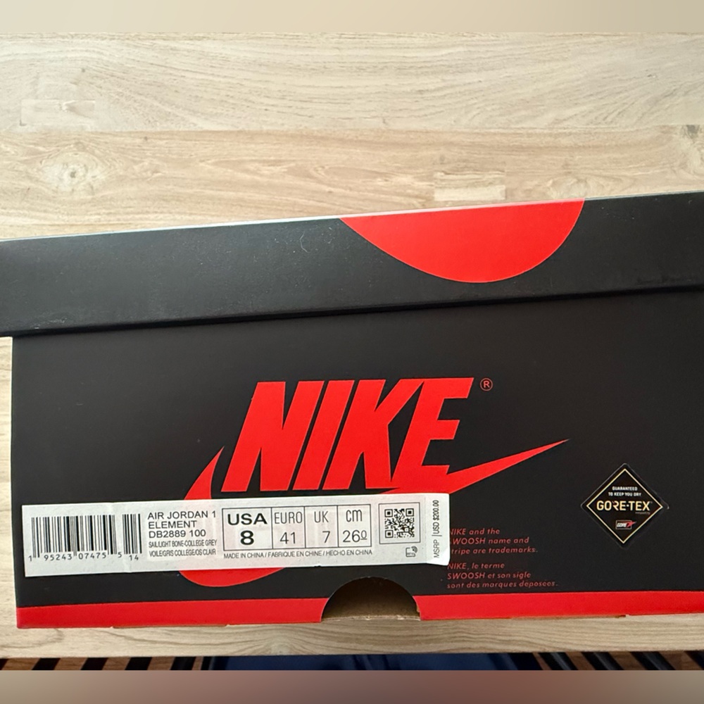 Nike Gore Tex Jordan 1 Black and Gray Sneakers High-Top. Men’s size 8 - Picture 7 of 7
